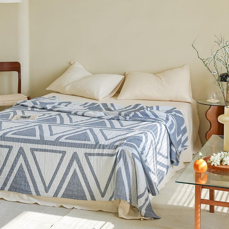 New Three-layer Gauze Towel Quilt, Double Air-conditioned Blanket, Sofa Towel, Four-season Lunch Break Blanket