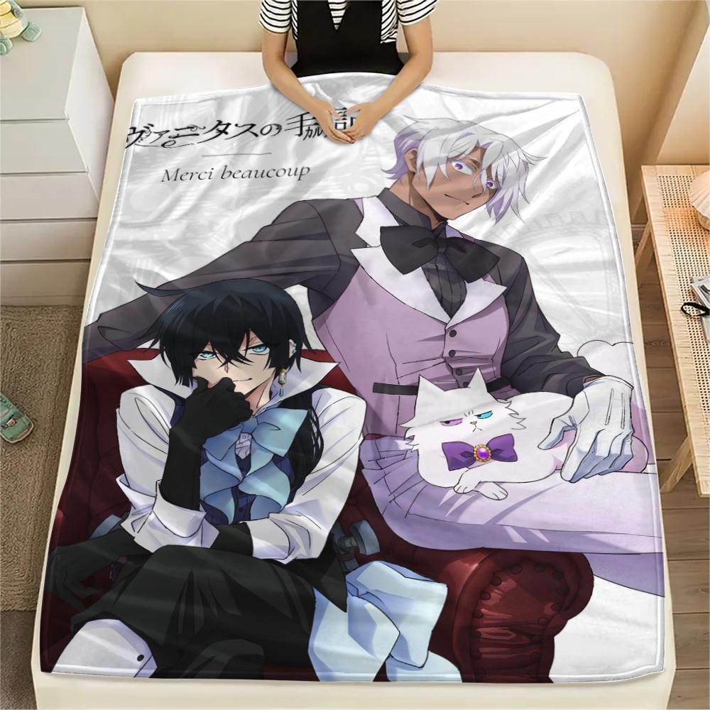 1PC Vanitas's Journal Print Flannel Blanket, High quality Comfortable for All Seasons, Home Decor, Warmth and Comfort, Perfect for Christmas Gifts236