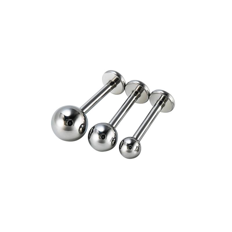 Женские серьги-гвоздики из титанового сплава с шариком 3 мм для пирсинга уха и губы