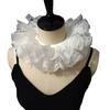 Vintage Inspired Layered Ruffle Lace Detachable Collar Costume Accessory For Themed Event Halloween Cosplay Parties
