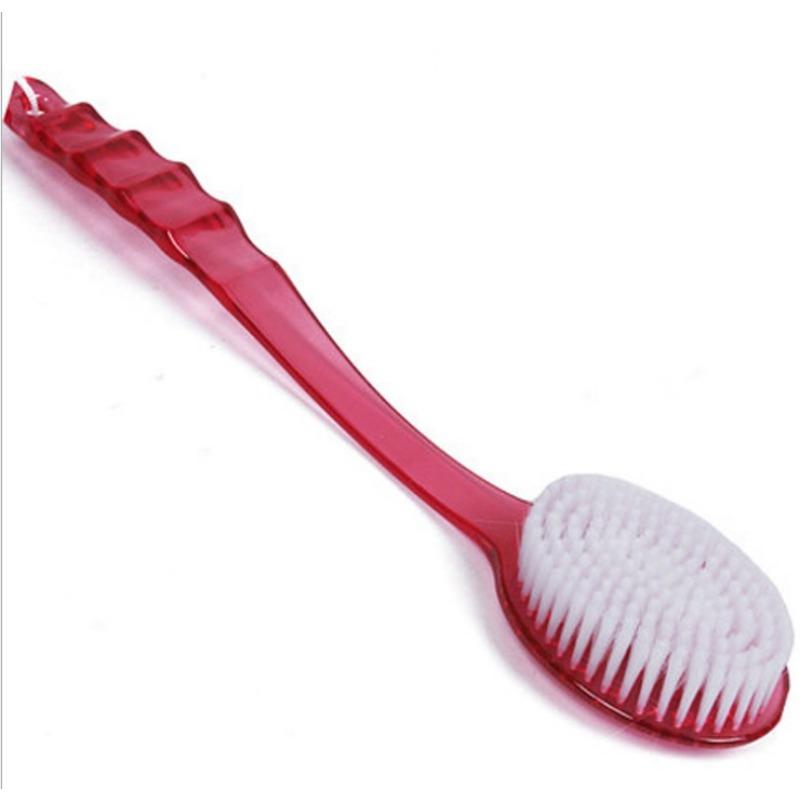 1Pc Body Bath Shower Back Brushes Rubbing With Long Handle Bathing Brush Skin Massage Massaging Cleaner Bath Shower Health Care