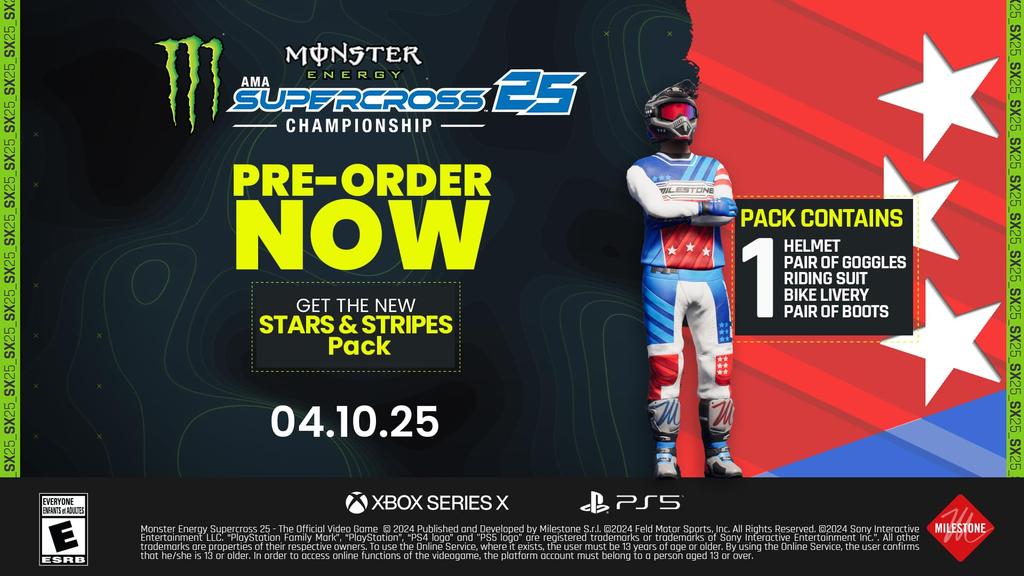 Monster Energy Supercross 25 Север Xbox Series X (Импорт Америка)