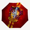 1pc Gryffindor Crest Automatic Folding Umbrella, Portable Collapsible Design, 8-Rib Iron Frame, , All-Season Casual Outdoor Accessory for Christmas Bi