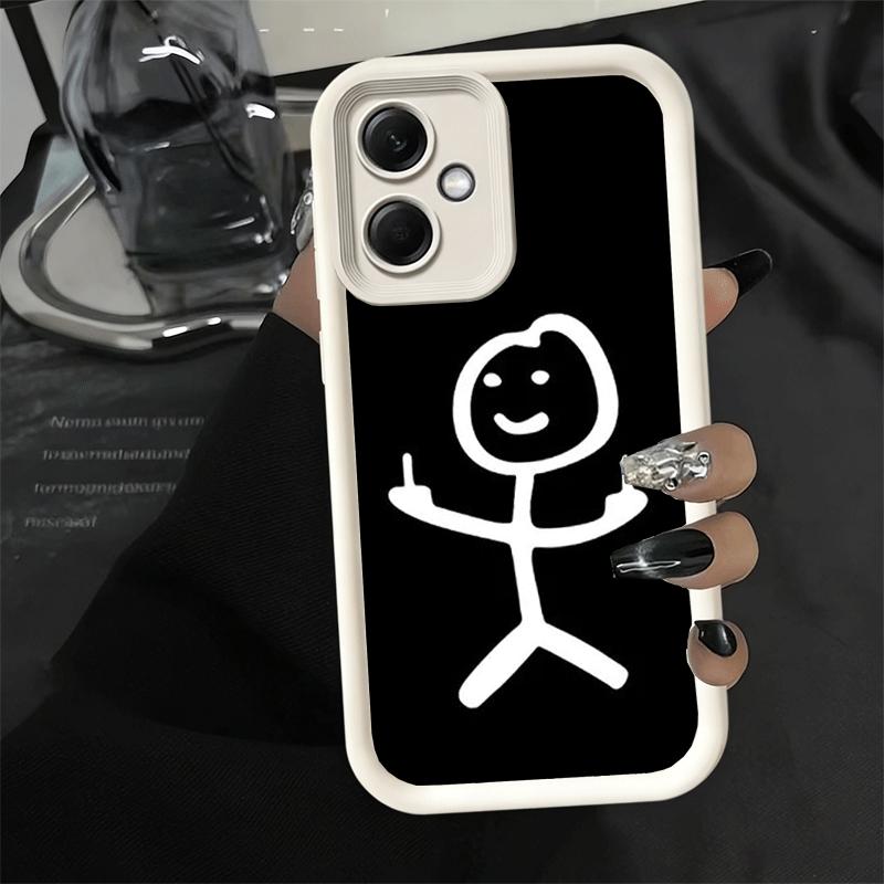 Чехол для телефона Xiaomi Redmi Note 15 14 13 Pro Plus Funny Stickman Matchman Shell 12S 11 11S 11T 5G 14S из мягкого силикона.