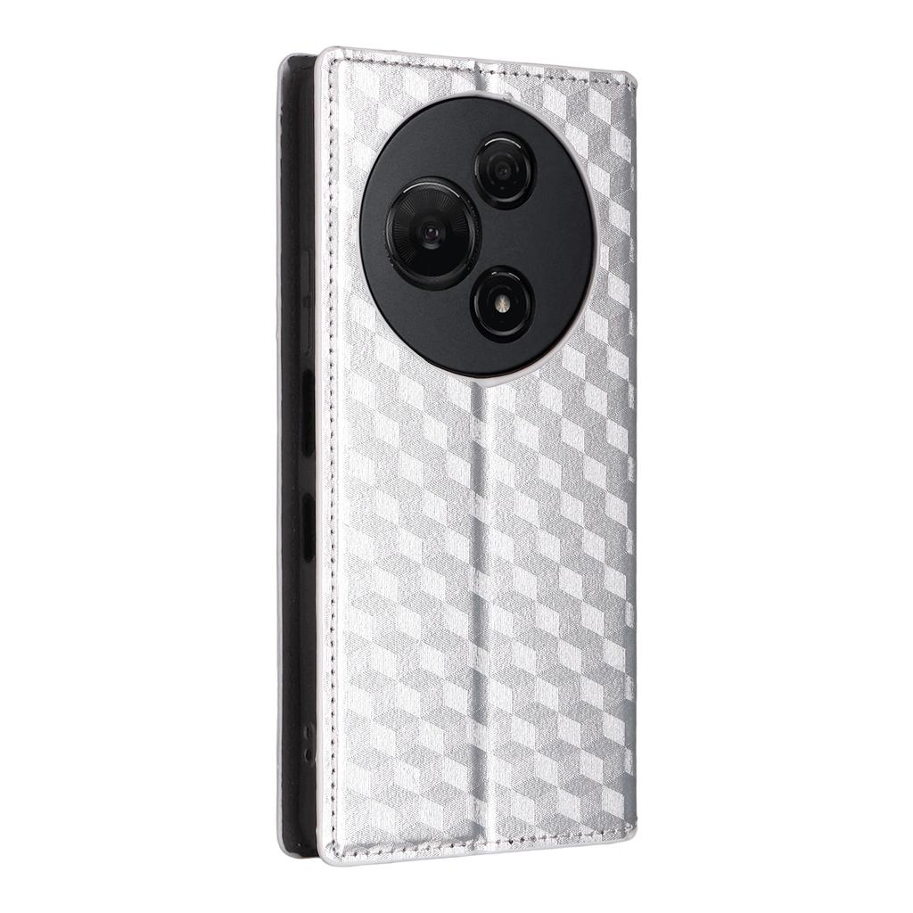 For TCL 60 NxtPaper 4G Case Wallet Rhombus Imprinted Leather Phone Cover