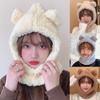 Fashion Girl Women Cute Cartoon Thick Hat Protectors Warm Plush Hat Cap Winter Hat