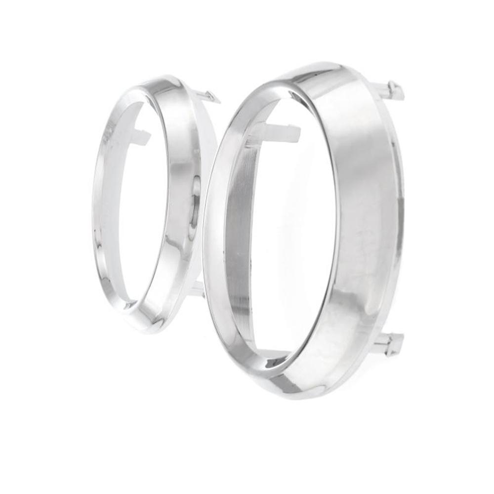 2x Накладки на противотуманные фары переднего бампера хромированные кольца для Toyota Sienna SE 2011-2017