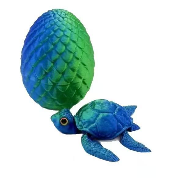 3D-печатная подвижная модель морской черепахи, украшение