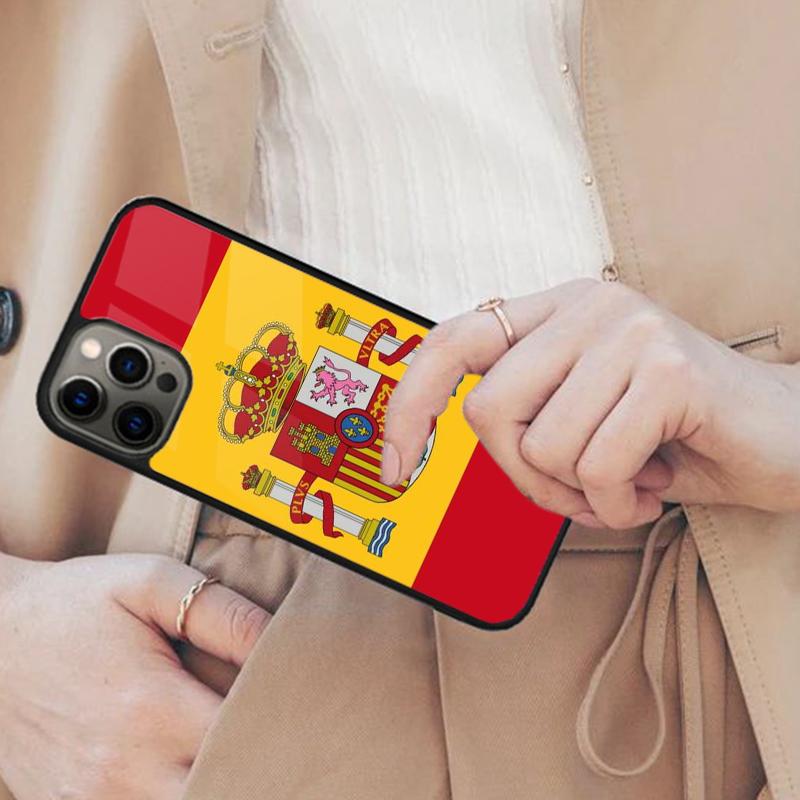 Spain Flag Magnetic Phone Case For APPLE iPhone 17 Air 16 14 13 12 Pro Max 15 Plus Wireless Charge With MagSafe Cover