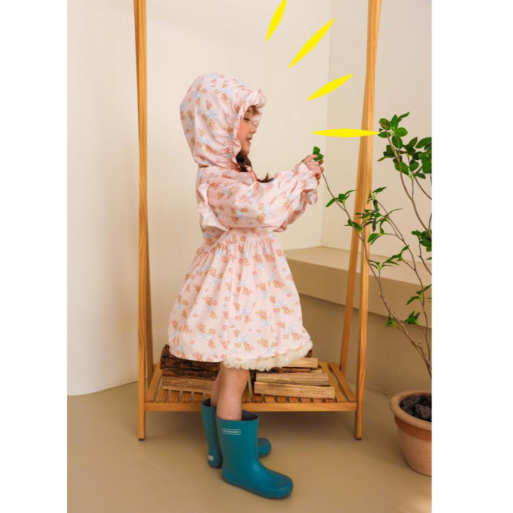 Сделано в Корее, розовый плащ для девочек, водонепроницаемая куртка с капюшоном для малышей