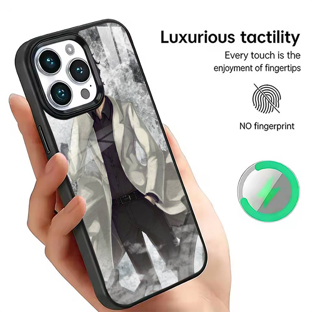 Стейнс Гейт Ринтаро Окабе Чехол для телефона Для iPhone17,16,15,14,13,12,11 Plus,Pro Магнитный Для Magsafe Беспроводная зарядка