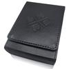 Luck Lab Single Deck Leather Playing Card Black Fits Poker and Bridge Size Cards Case/Holder - -
