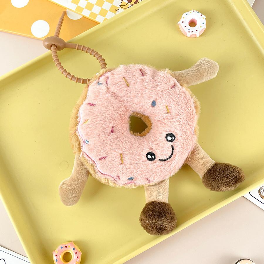 Stuffed Simulationdonut Plush Toy Dessert Doll Couple Keychain Birthday Gifts