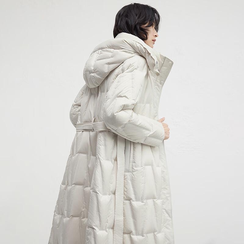 Женский пуховик средней длины с капюшоном Bo BDR4RD4117