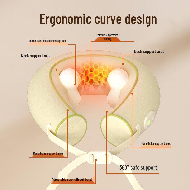 HeZheng HZ-J2 U-Shaped Kneading Neck Massager