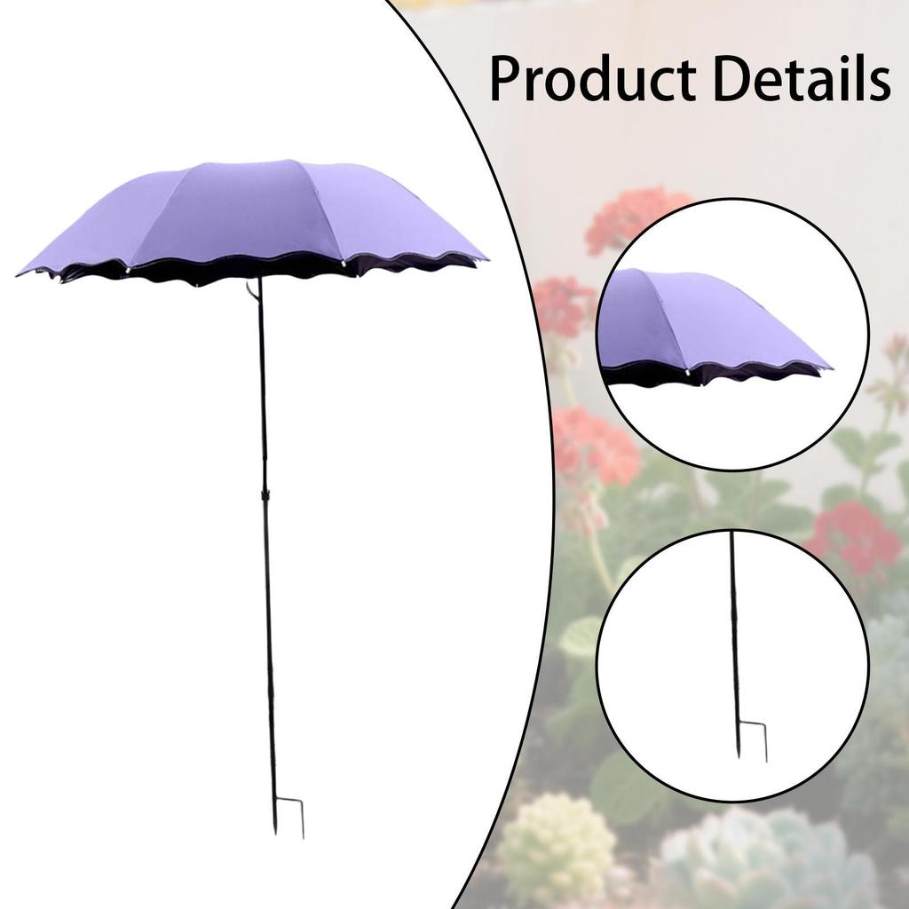 Plant Umbrella Outdoor Table Market Umbrella Sturdy Plant Shade for Vegetables Garden Bed Patio Flowers Potted Plants Pool