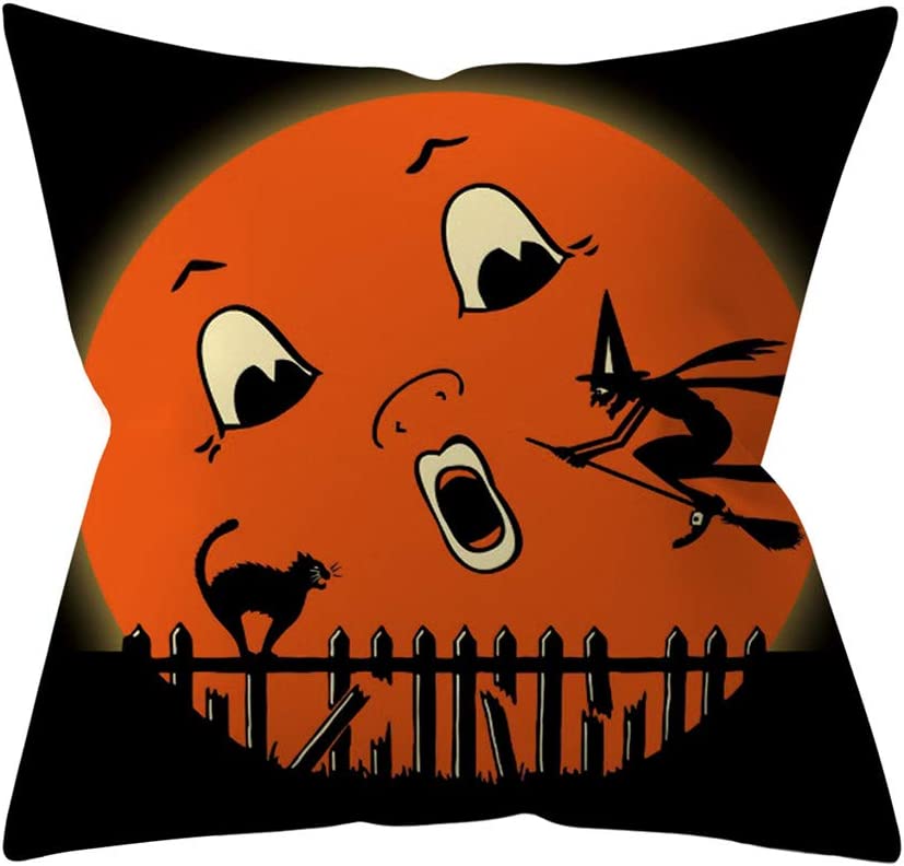 Хэллоуин ужас тыква летучая мышь паутина наволочка с принтом бытовая гостиная диван украшение квадратная наволочка
