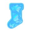 Jewelry Casting Mold Christmas Stocking Silicone Mold Holographic Resin Mold for DIY Keychains Earring Pendant Making