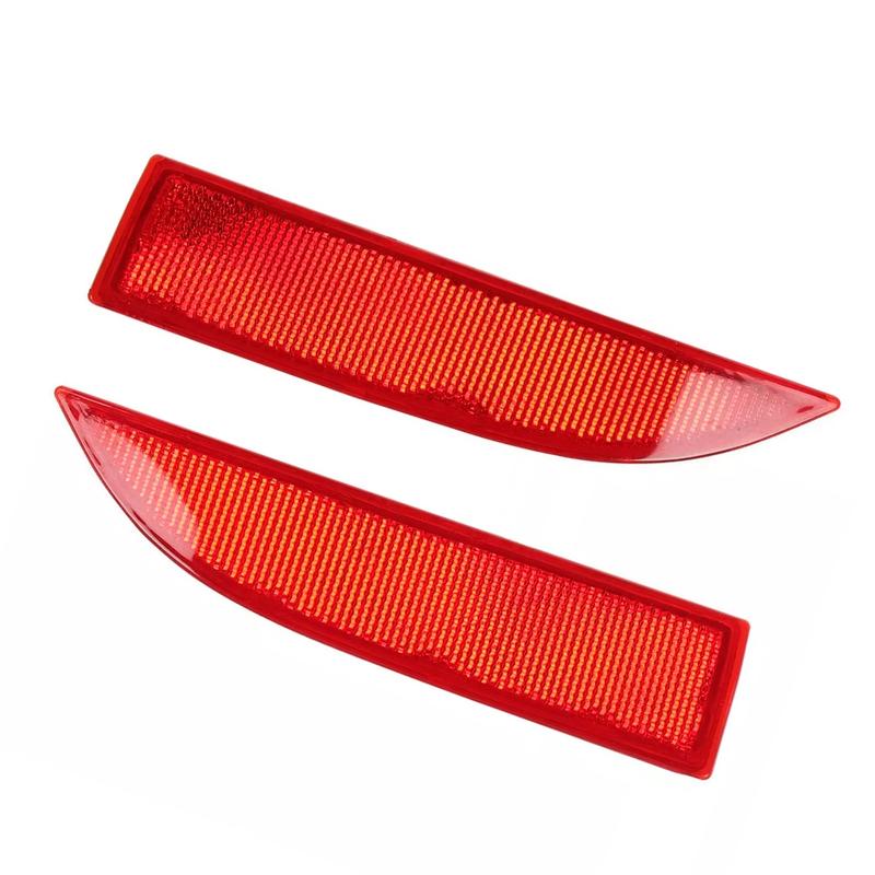 1 Pair Rear Bumper Reflectors Left and Right red lens reflective strips For Dacia Logan Sandero 2012-2016 265659019R 265600427R