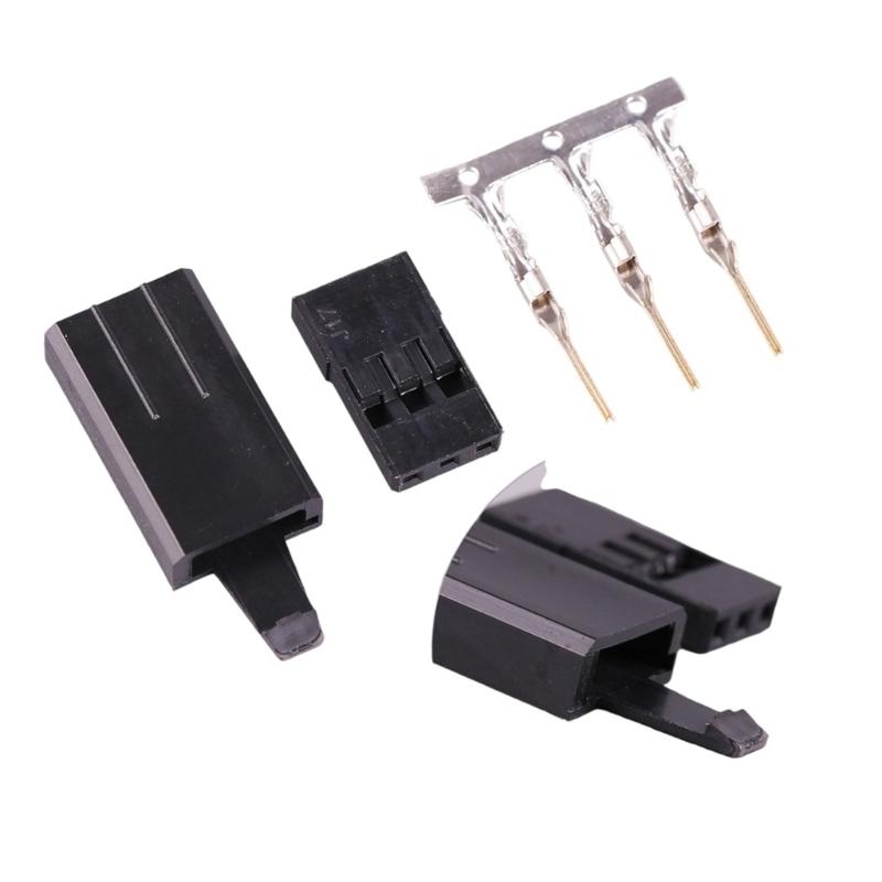10 Pair Servo Plug Female/Male Extension Connector Receiver Plug Signal Transmission Lock and Pin Set For Futaba JR