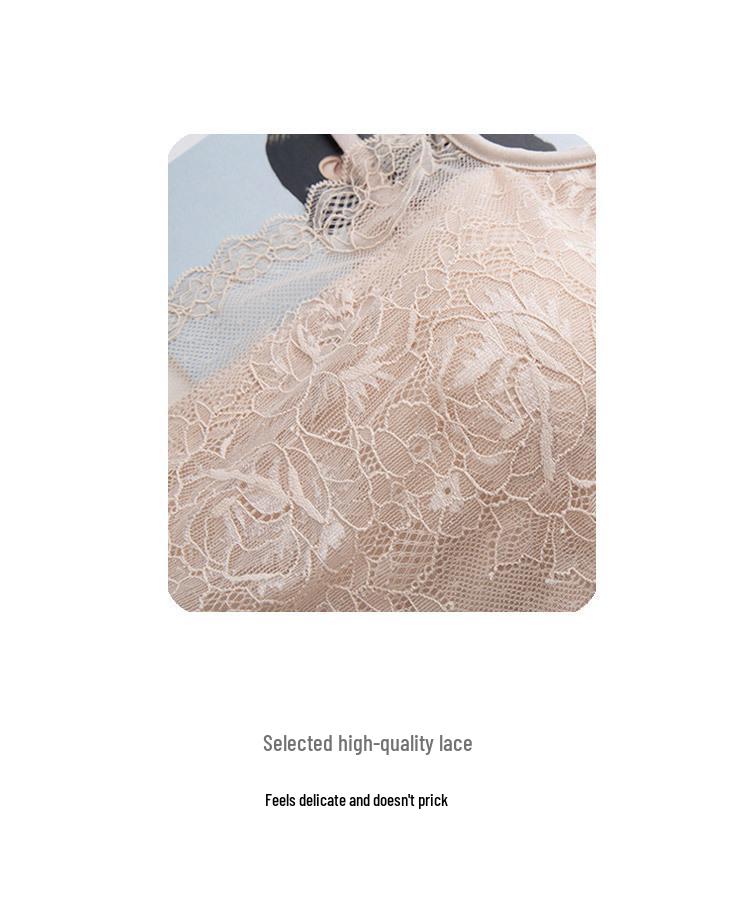 Шелковый бюстгальтер-камисоль без бретелей с кружевной отделкой и мягкой чашкой