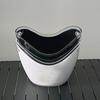 jijijing Double Layer Ice Bucket, Long-Lasting Cold Preservation, with Handles Drink for Beverage Cocktail Bar Parties
