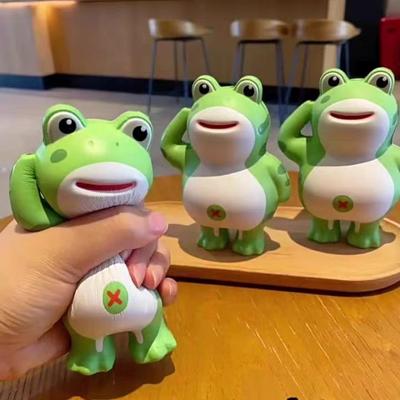 Игрушка-лягушка, кукла с медленным отскоком, декомпрессия и выпуск, маленькая игрушка, детская игрушка