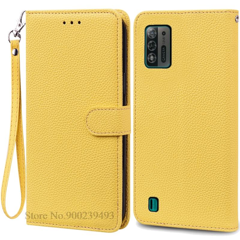 Чехол A52 Lite для ZTE Blade A52 Lite, мягкий силиконовый кожаный чехол-кошелек, чехол для ZTE Blade A52 Lite, чехол из ТПУ, задняя крышка Etui