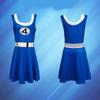Fantastic Four Cosplay Bodysuit For Halloween Dress Up With Durable Milk Silk Fabric For Kids And Adults