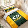 Bedding Set 1 Duvet Cover 2 Pillowcases Green Bay Packers Print Bedroom Home Decoration