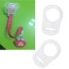 12pcs Clear Silicone O Rings DIY Baby Dummy Napkin Pacifier Chain Clips Adapter Holder O Rings Food Grade BPA Free