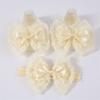 Baby Knitted Breathable Lace Bow Floor Socks + Hairband Color Matching Set
