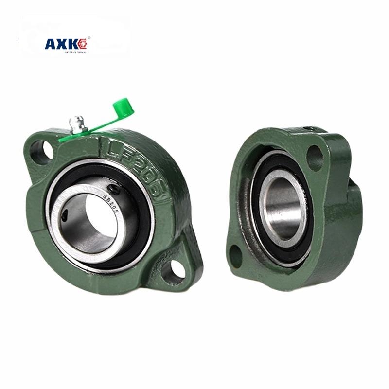 2PCS Outer Spherical Bearing with Short Foot Diamond Housing SBLF 201 202 203 204 205 206 207 ert Bearing