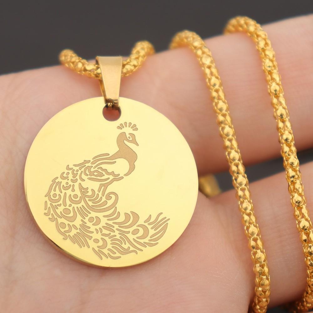 Fashionable Bohemian Ethnic Peacock Chain Bohemian Outfit Wedding Jewelry Pendant Necklace