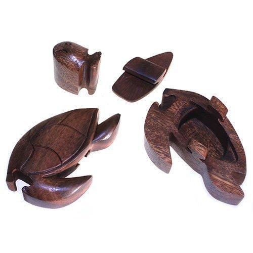 Wooden Puzzle Box - Sea Turtle