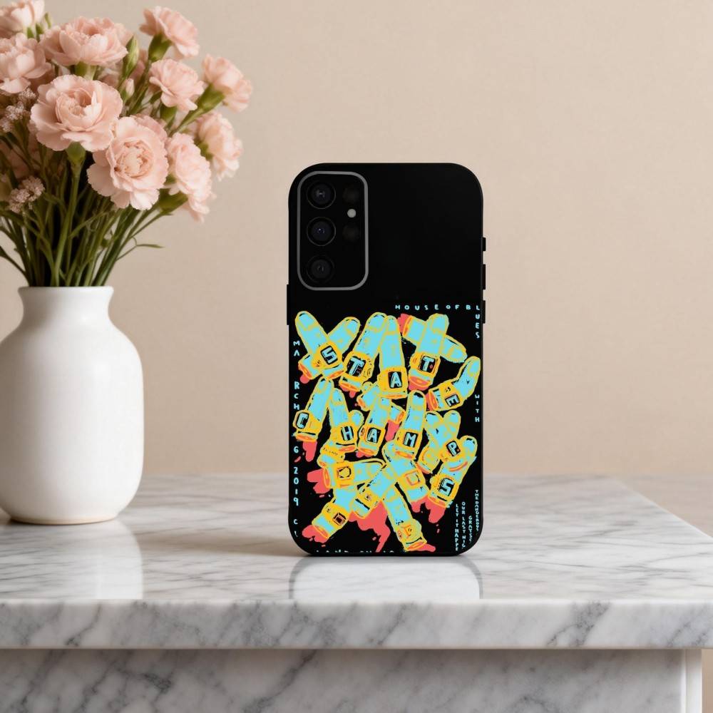 Rock S-State C-Champs Band Phone Case For Samsung S25,24,23,22,30,21,10,9,Ultra,Plus,Lite,FE,4,5 G Soft Black Case