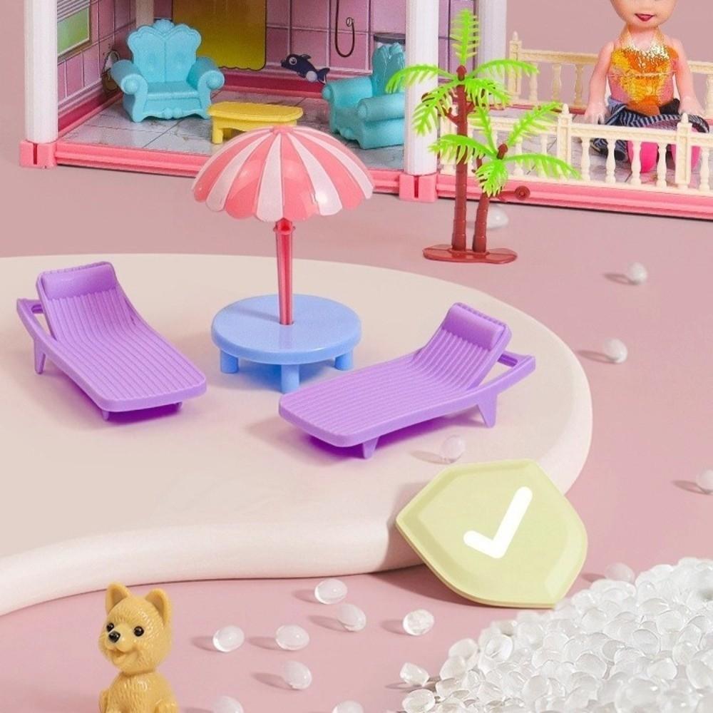 Миниатюрная мебель Набор для кукольного домика 3D Сборка кукольного домика Креативный DIY Замок мечты принцессы Дети