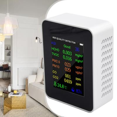 Измеритель качества воздуха 10 в 1 PM2.5 PM10 HCHO AQI Тестер температуры и влажности