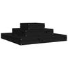 Vidaxl Donica, Czarna, 80X80X27 Cm, Lite Drewno Sosnowe