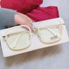 Luxury Brand Anti Blue Light Myopia Glasses Women Oversized Square Eyeglasses Computer Goggles Diopter -0.5 -1.0 -1.5 To -6.0