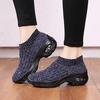 Autumn New Sports Shoes Socks Shoes Mother Shoes Flying Woven Hot-selling Large-size Shoes Women's Platform Rocking Shoes