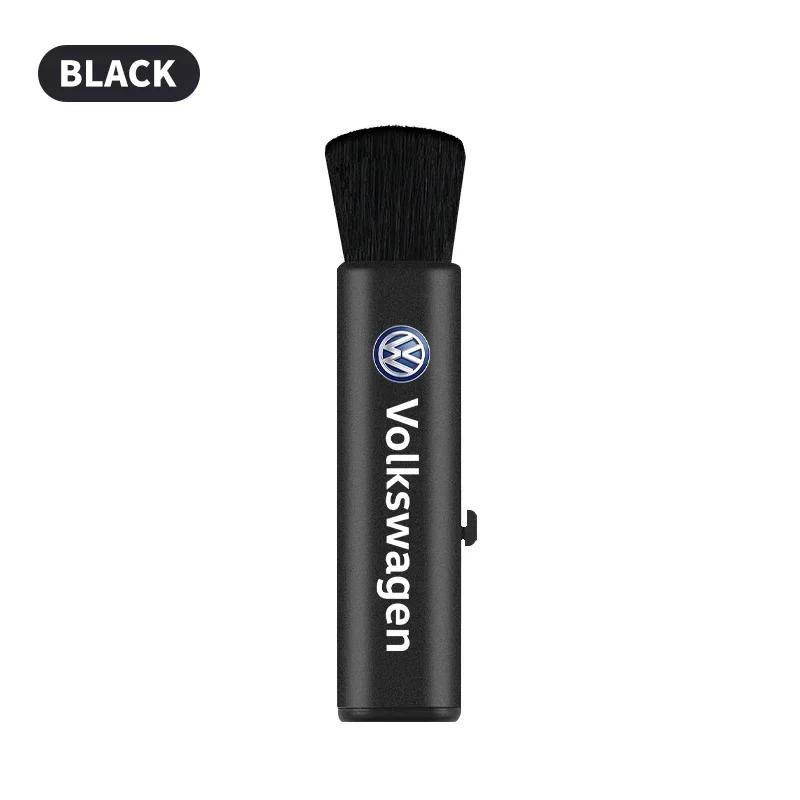 VW For Volkswagen Retractable Car Air Vent Cleaning Brush Car Badge Detail Dust Remover For Volkswagen VW GTI Rline R Golf Amaro