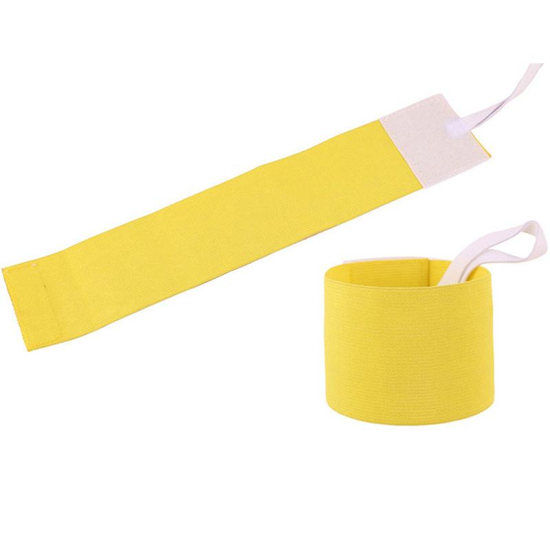 2023 High Quality Colorful Anti-Off Professional Football Soccer Captain Armband Player Arm Band Adjustable Armband