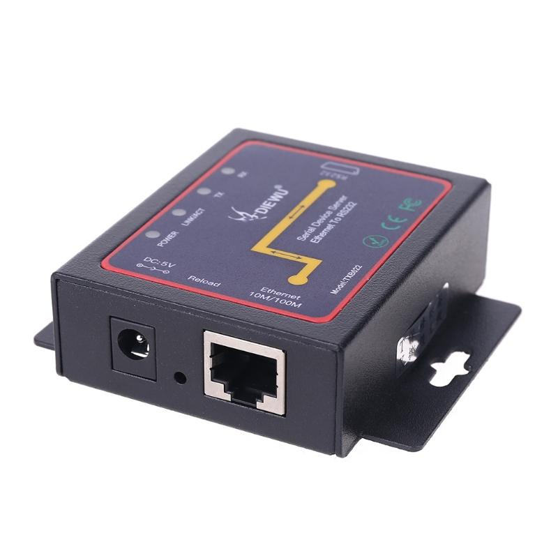 DB9 RJ45 в RS232 Ethernet / IP Последовательный серверный модуль Преобразователь связи Ethernet-устройств