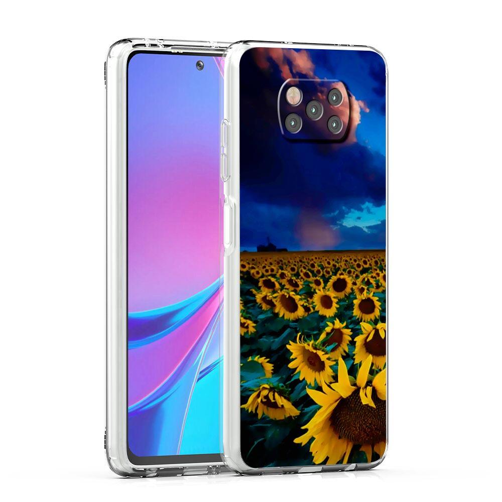 Красивый чехол для телефона с подсолнухом для Xiaomi Poco X3 NFC F3 M3 X4 X5 Pro 5G Mi 11 12 Lite Ultra 11T 11X 12T Pro 11i, мягкий прозрачный чехол