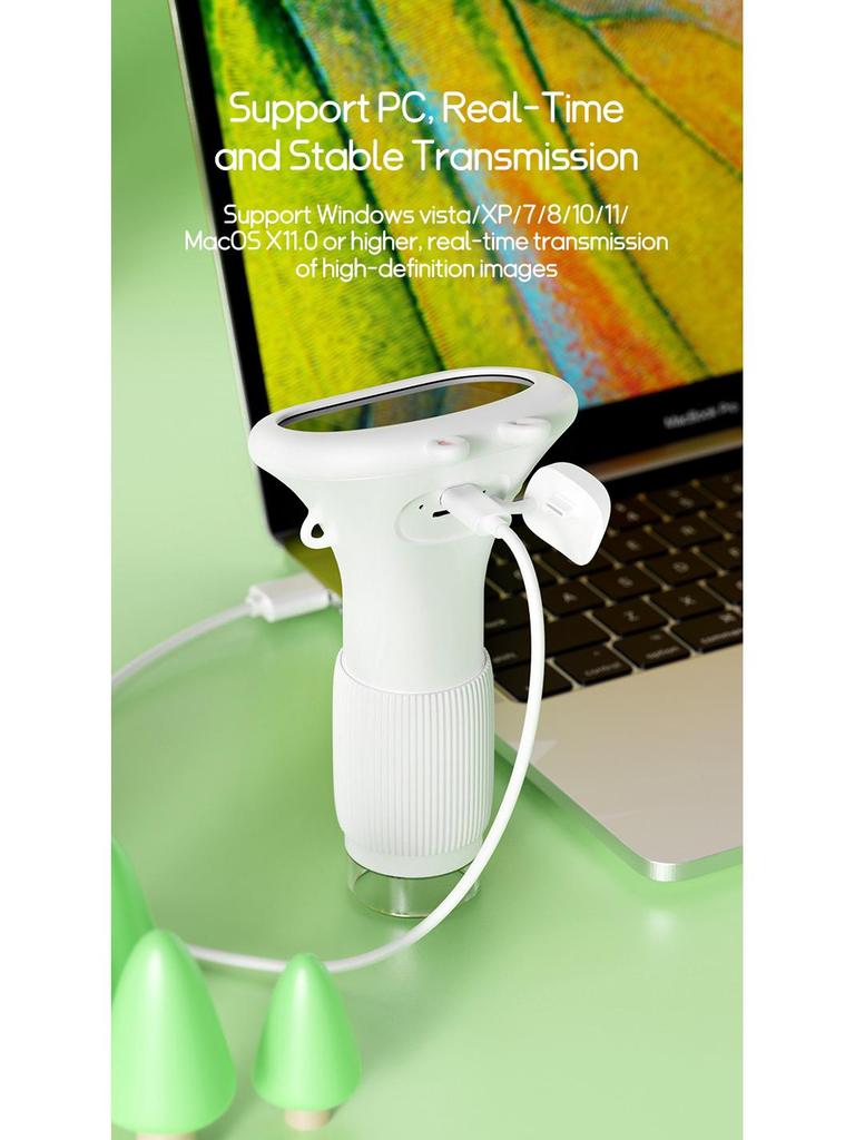 372 Портативный ручной микроскоп-лупа для детей - Мини-научный эксперимент