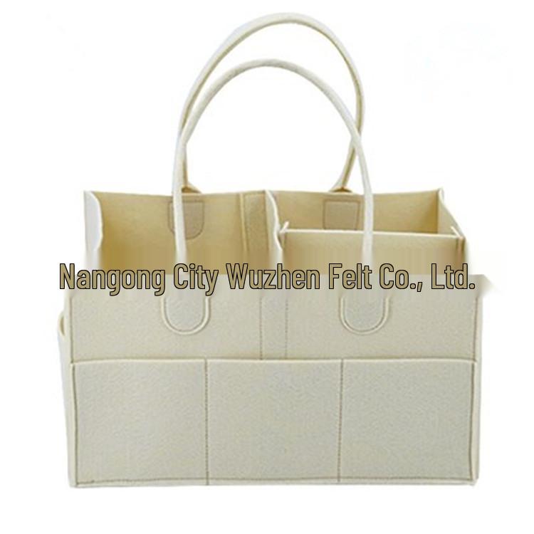 Customizable Large Capacity Felt Diaper & Storage Bag