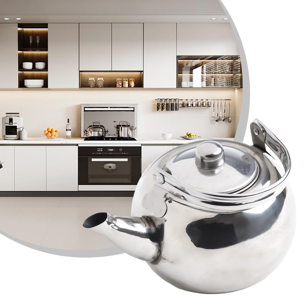 Чайник из нержавеющей стали с термостойкой ручкой для повседневного использования, для кемпинга