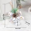 Christmas Bowknot with Bells for Christmas Tree Hanging Ornament Christmas Decoration Pendant Baubles Wedding Party Gift