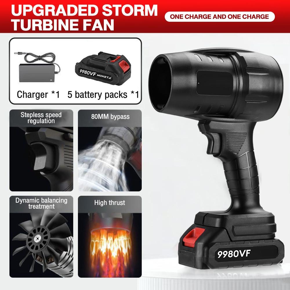 130000 об/мин Высокоскоростной Беспроводной Мощный Турбовентилятор Портативная Электрическая Воздуходувка 2 в 1 Ручная Выдувная Машина